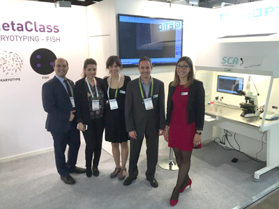 Microptic's team with consultants at ESHRE
