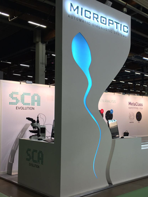 Microptic's booth at ESHRE