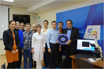 Receiving gift in Russia